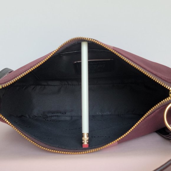 COACH Sutton Horse and Carriage Jacquard & Leather Crossbody-Oxblood Multi color - Picture 13 of 16